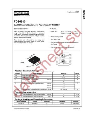 FDS6910 datasheet  